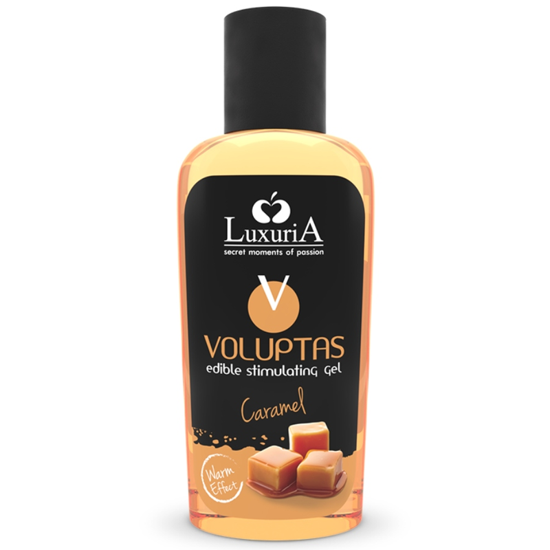 Gel de masaje erótico Intimateline Luxuria Voluptas con sabor a caramelo