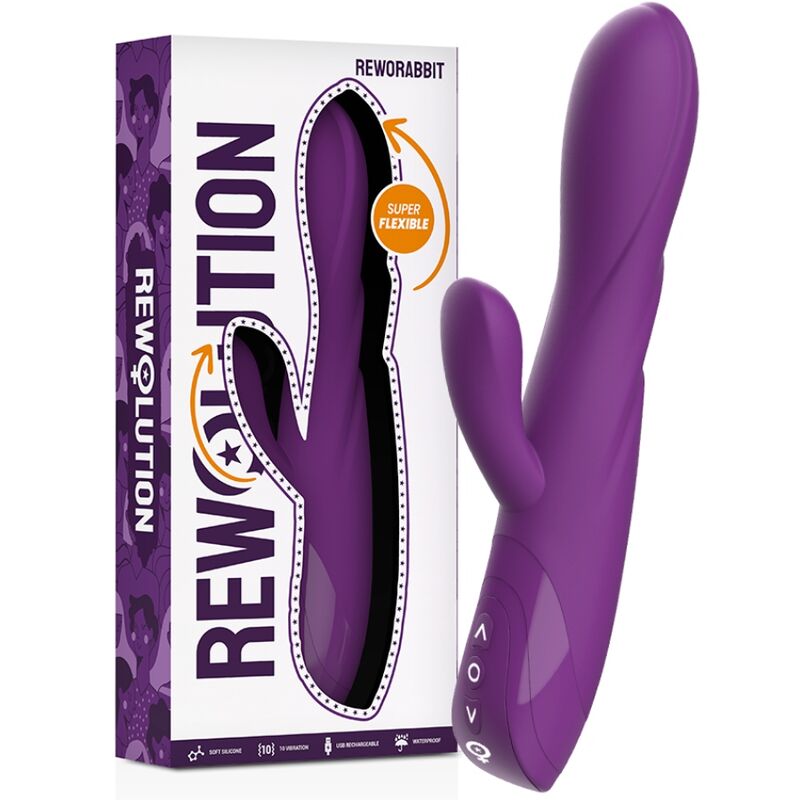 REWOLUTION RewoRabbit vibrador tipo rabbit con estimulador flexible