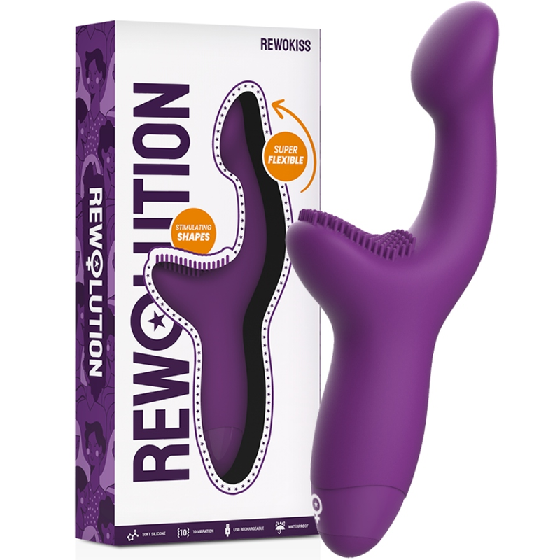 Vibrador REWOLUTION REWOKISS con dos motores