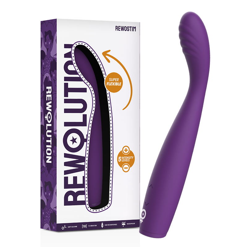 Vibrador de clítoris flexible REWOLUTION Rewostim