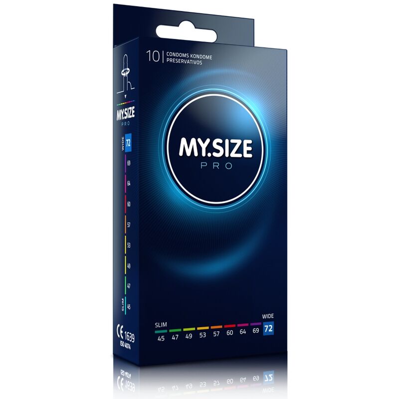 Preservativos grandes MY SIZE PRO de 72 mm, 10 unidades