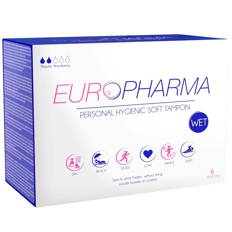 Tampones Europharma Action de espuma de polivinilo, 6 unidades
