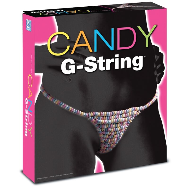 Tanga comestible Candy para mujer de SPENCER & FLEETWOOD con sabor a tutti frutti