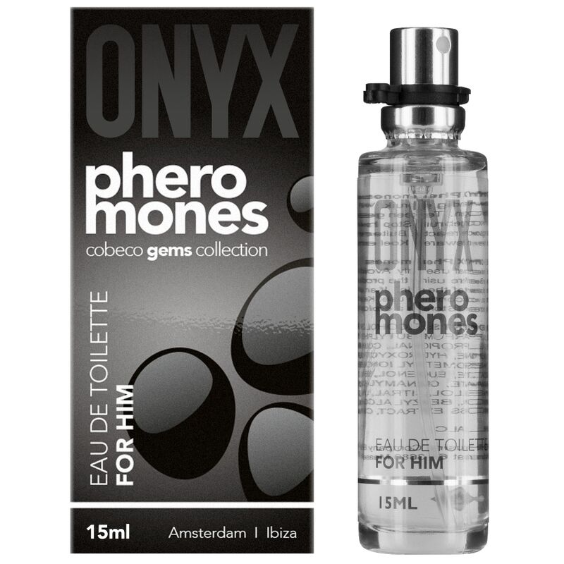 Perfume de feromonas COBECO Onyx Eau de Toilette para él, 15 ml