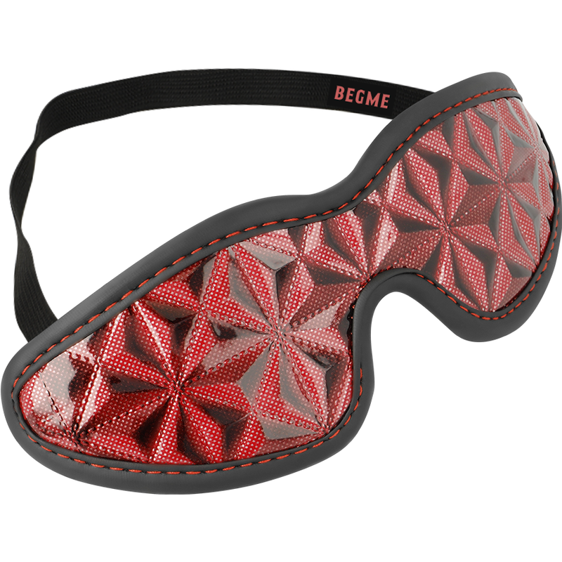 Antifaz de cuero vegano BEGME Red Edition