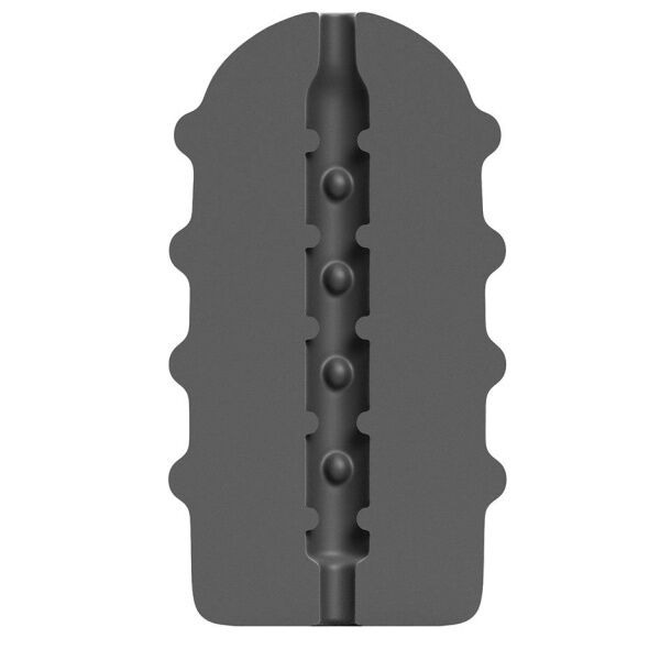 Masturbador ALL BLACK Bumpy con interior texturizado