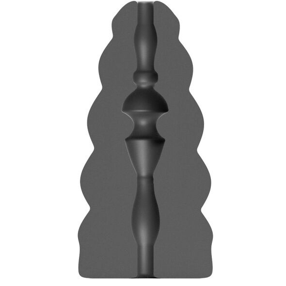 Masturbador ALL BLACK Flick con interior texturizado