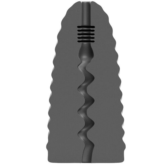 Masturbador ALL BLACK Loop Model 1, 17 cm
