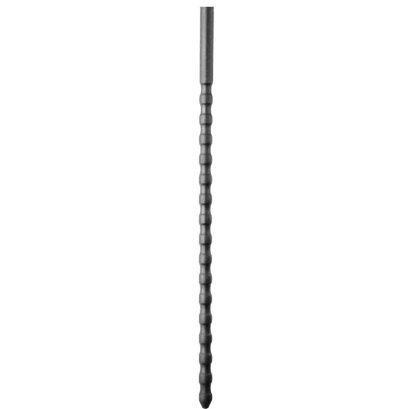 Sonda uretral de silicona ALL BLACK, 24 cm, 6 mm