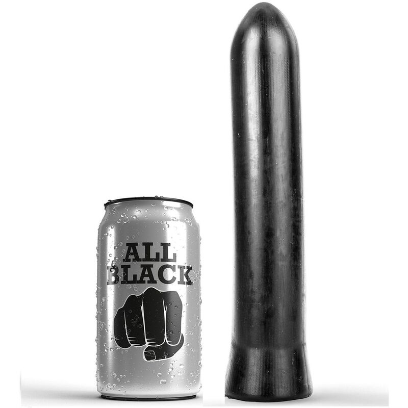Dildo flexible ALL BLACK de 22 cm