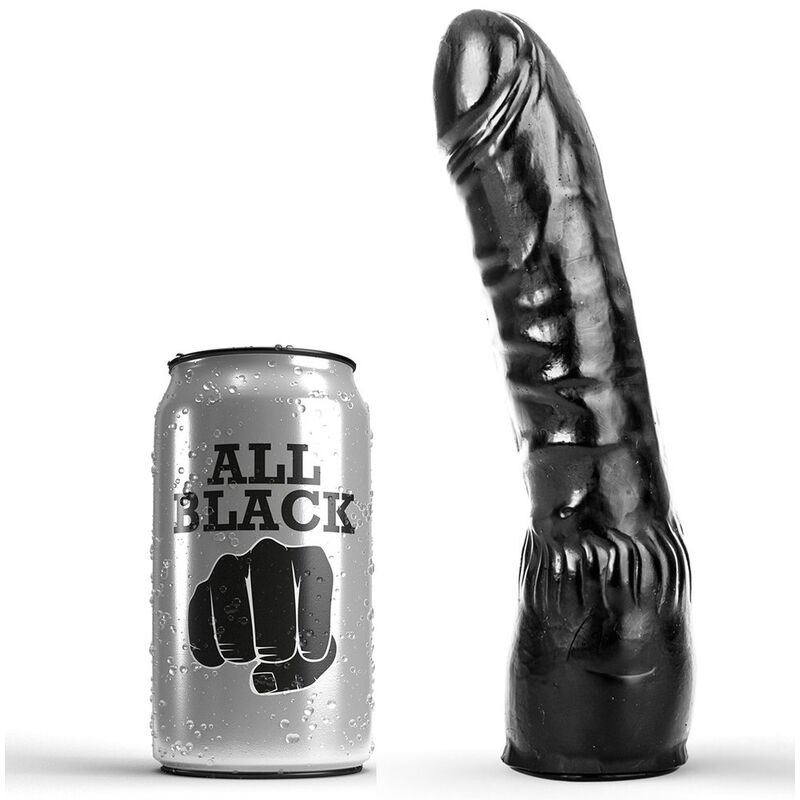 Dildo realista ALL BLACK, 20 cm