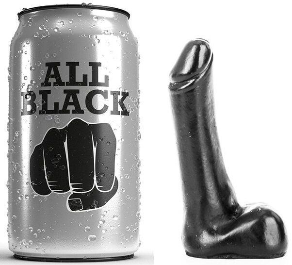 Dildo ALL BLACK de 9 cm