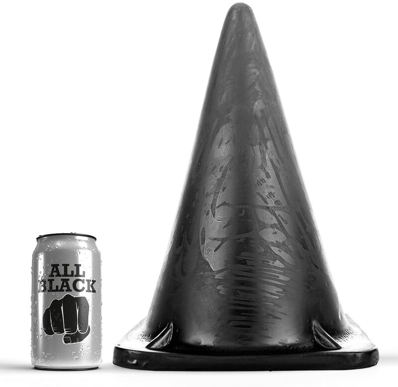 Plug anal triangular de PVC ALL BLACK