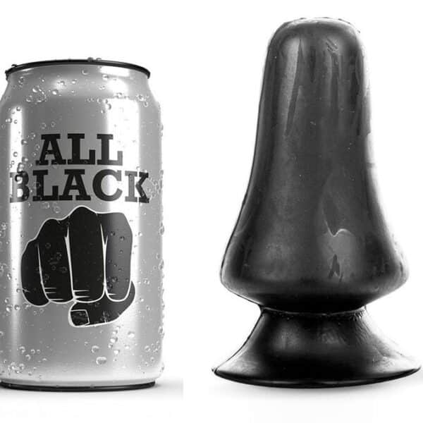 ALL BLACK Plug anal, 12 cm