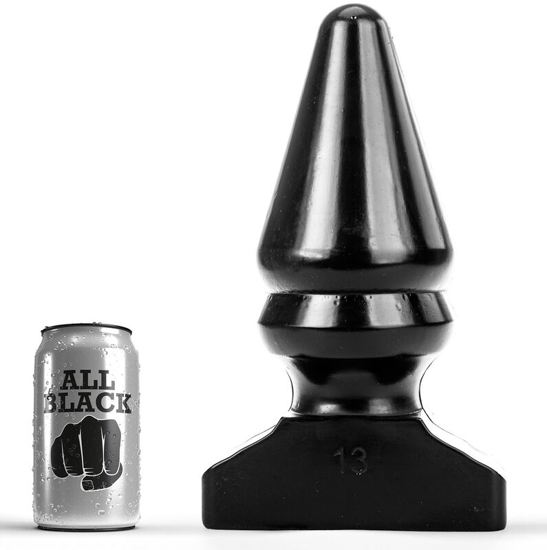 ALL BLACK plug anal, 28,5 cm