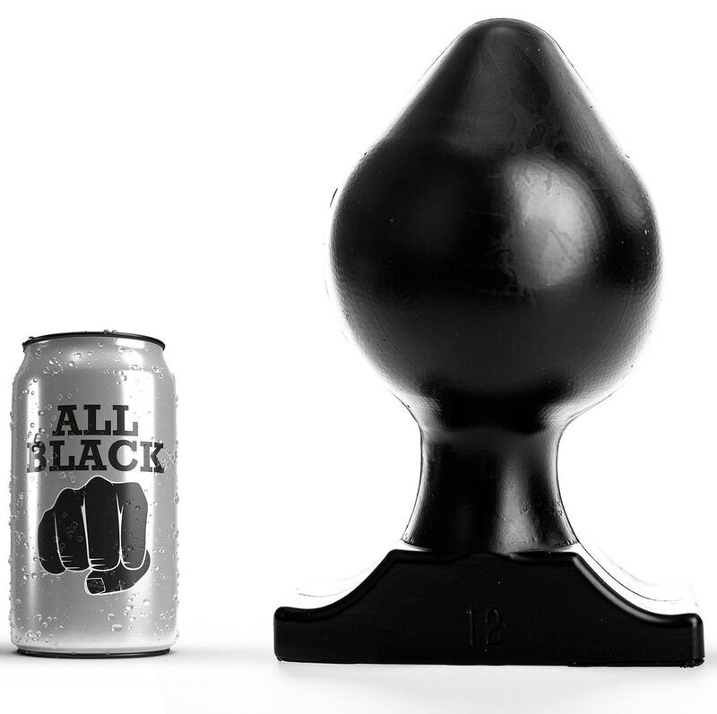 ALL BLACK Plug anal 22,5 CM 12 INCH
