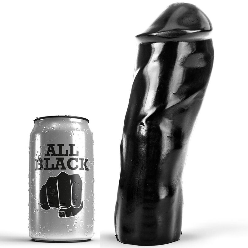 Dildo realista ALL BLACK de 20 cm