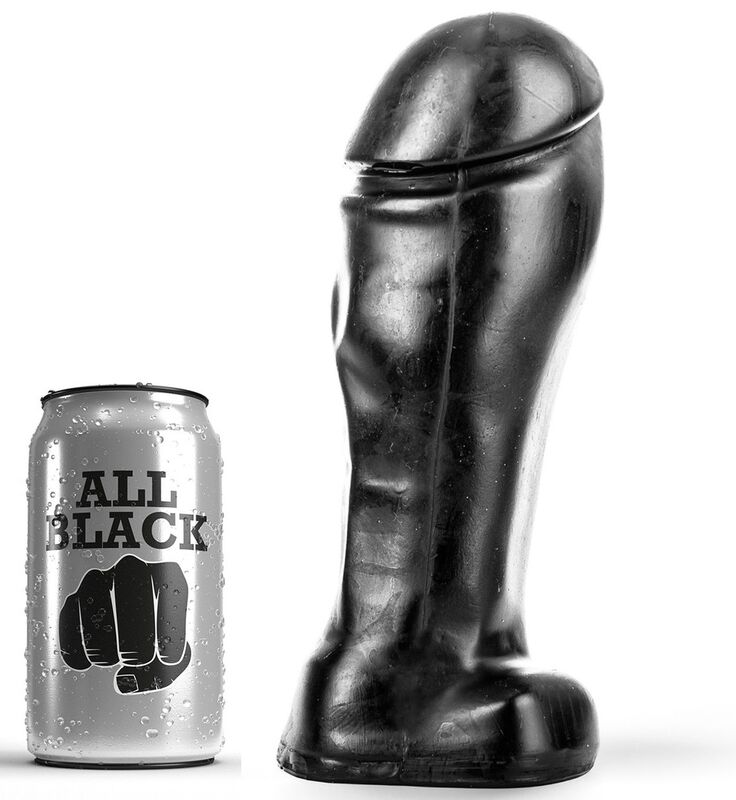 Dildo ALL BLACK de 22 cm de largo