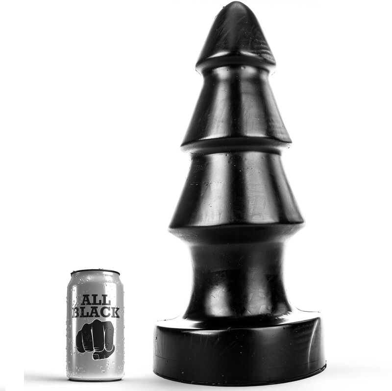 ALL BLACK Desafío, plug anal de PVC, 40 cm
