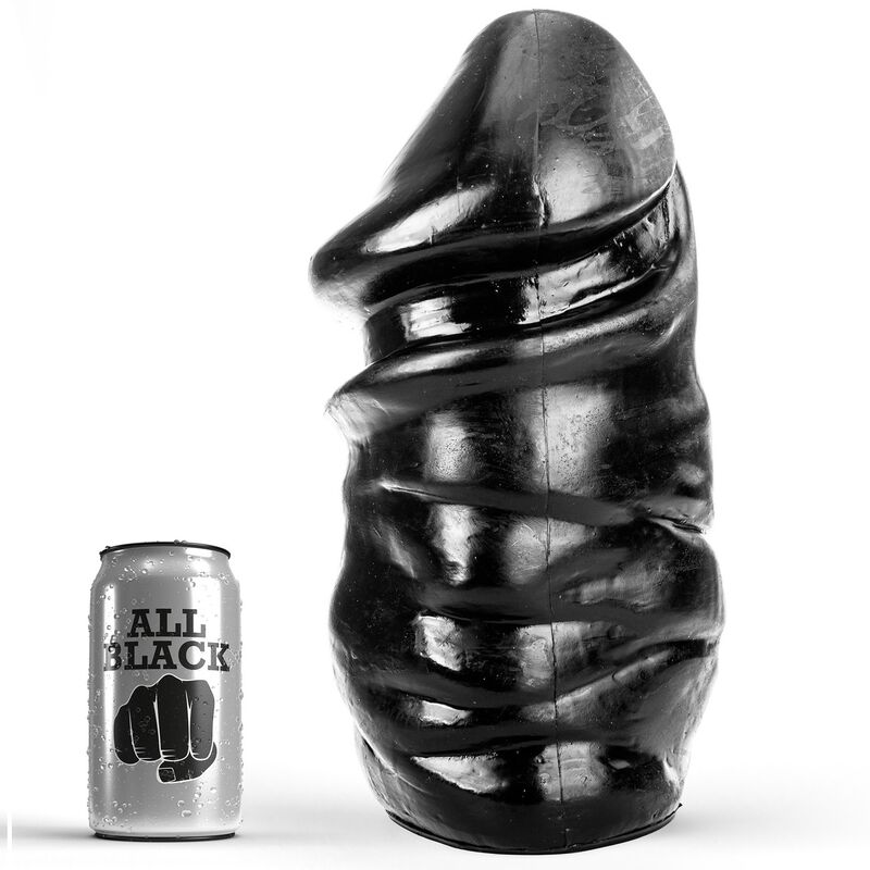 Dildo anal ALL BLACK de PVC