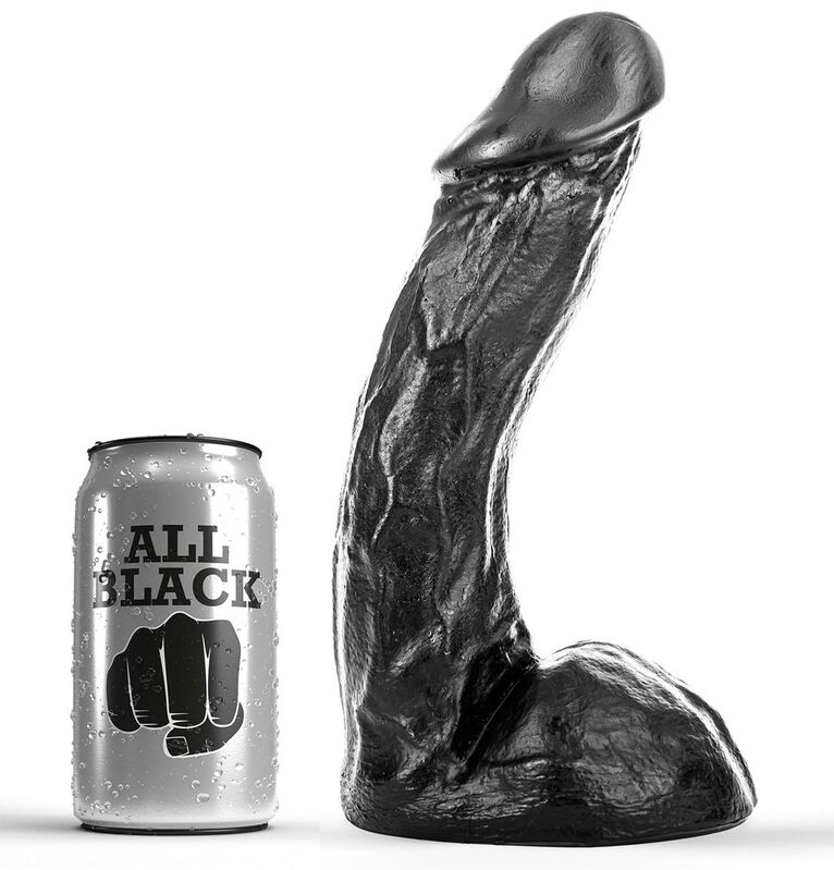 ALL BLACK dildo de 23 cm