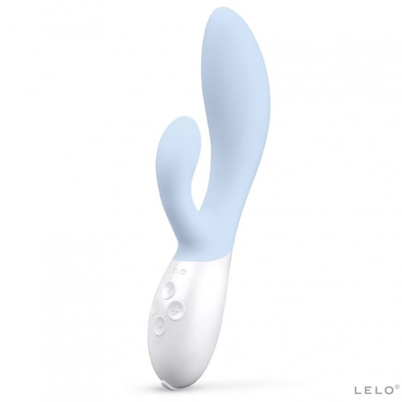 Vibrador tipo rabbit LELO INA 3 en color Celeste