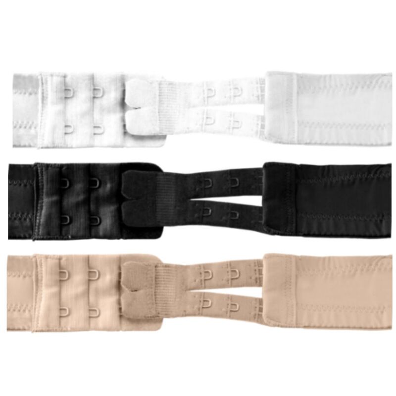 Extensores de sujetador Bye Bra para 2 o 3 corchetes, 3 unidades