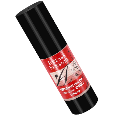 Aceite de masaje Extase Sensual con efecto calor y sabor a piruleta, 30 ml