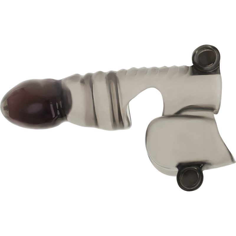 Funda OHMAMA para pene y testículos con 3 bolas vibratorias