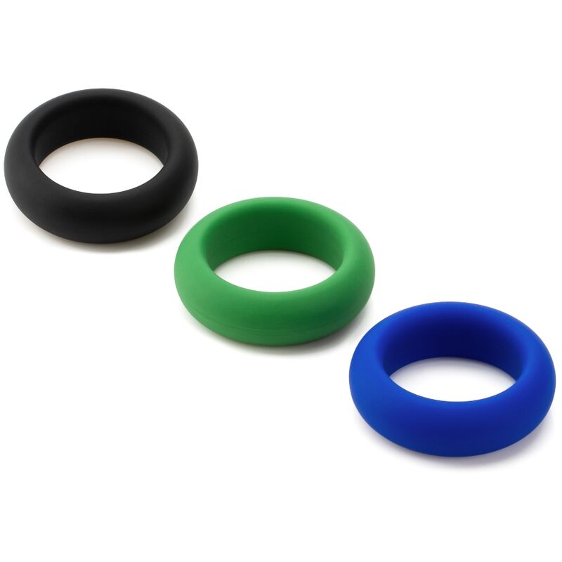 Set de anillos para el pene Je Joue sin vibración, 3 anillos de silicona