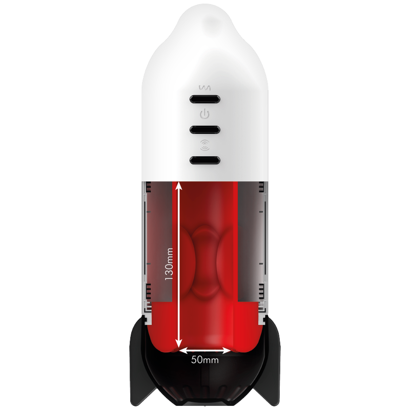 Masturbador vibrador JAMYJOB Rocket con compresión