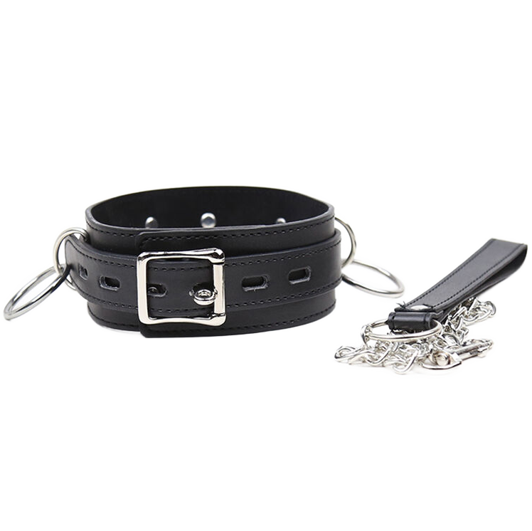 Collar BDSM OHMAMA FETISH con tres anillas