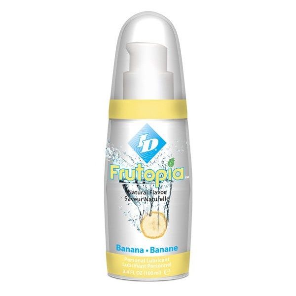 Lubricante ID Frutopia con sabor a plátano, 100 ml
