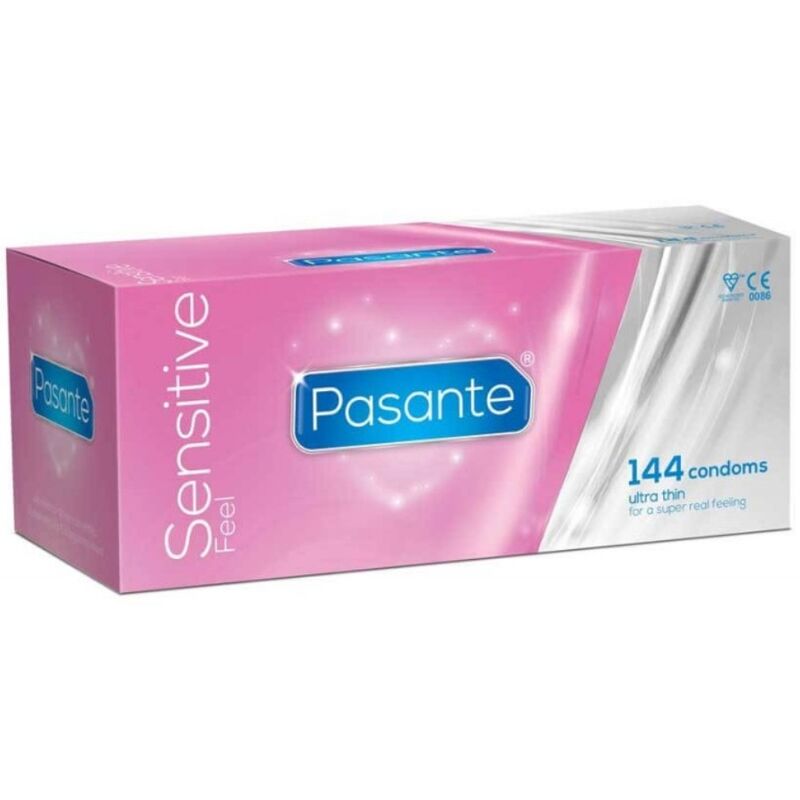 Preservativos finos Pasante Sensitive Feel, 144 unidades