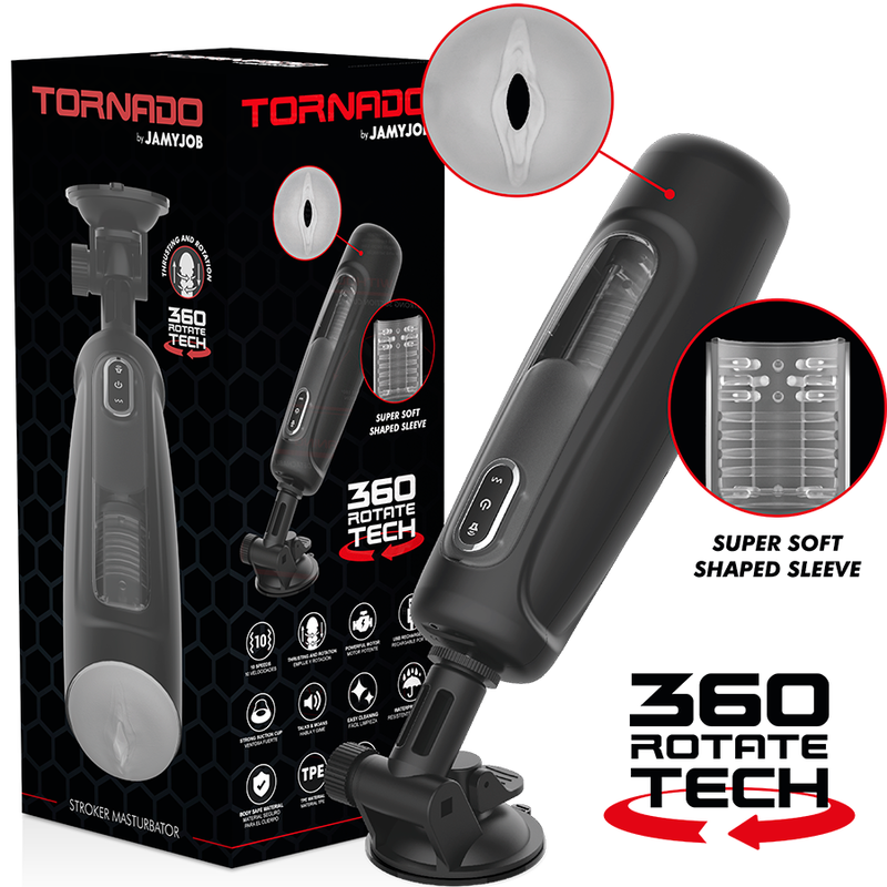 Masturbador automático JAMYJOB Tornado 360 Rotate Tech