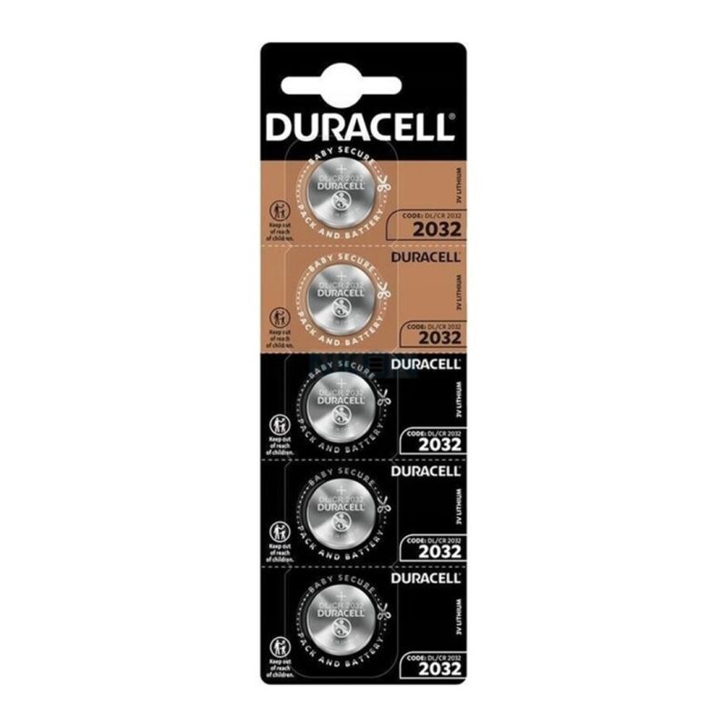 Pila de botón de litio CR2032 de 3 V de larga duración para relojes y dispositivos electrónicos DURACELL
