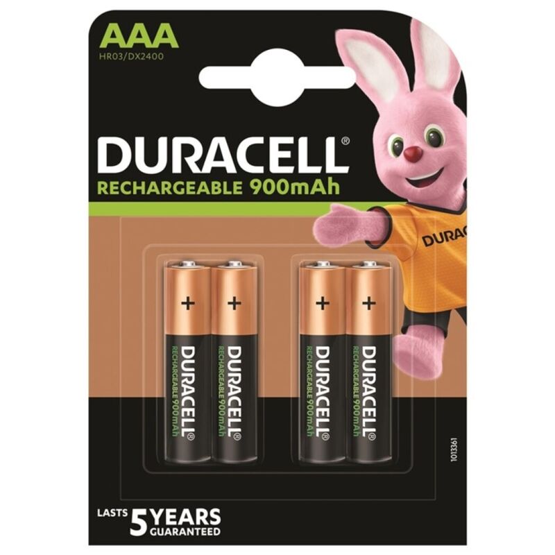 Pilas recargables AAA de 900 mAh para mandos a distancia y dispositivos DURACELL