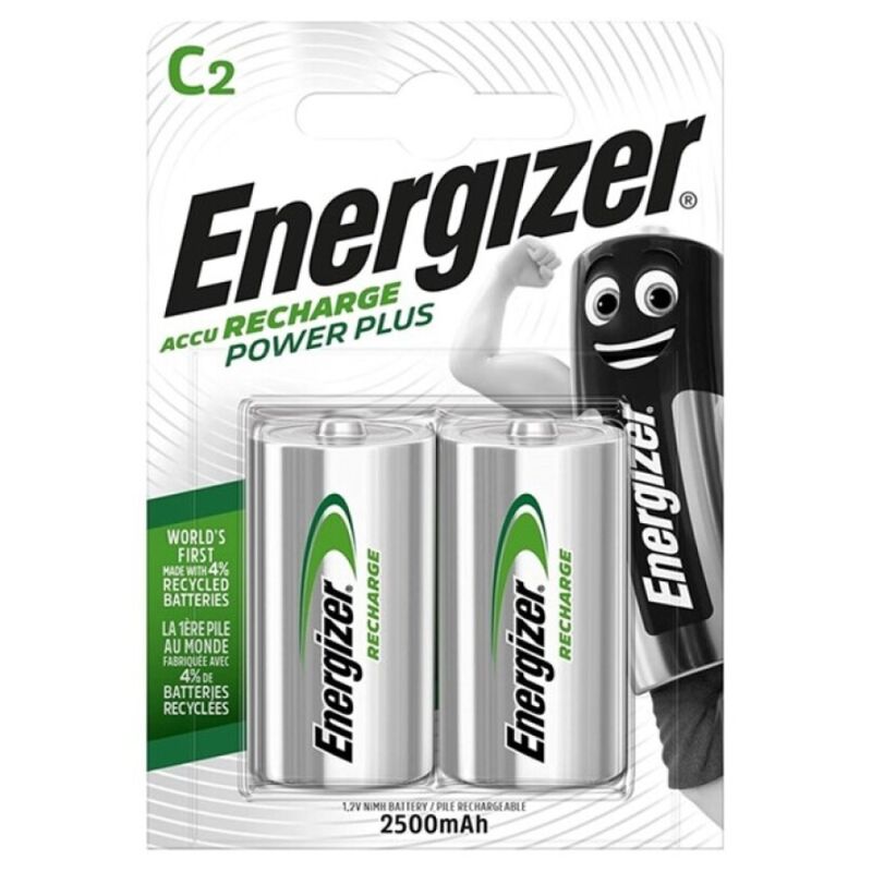 Pilas C recargables de 2500 mAh y alto rendimiento para tus dispositivos Energizer