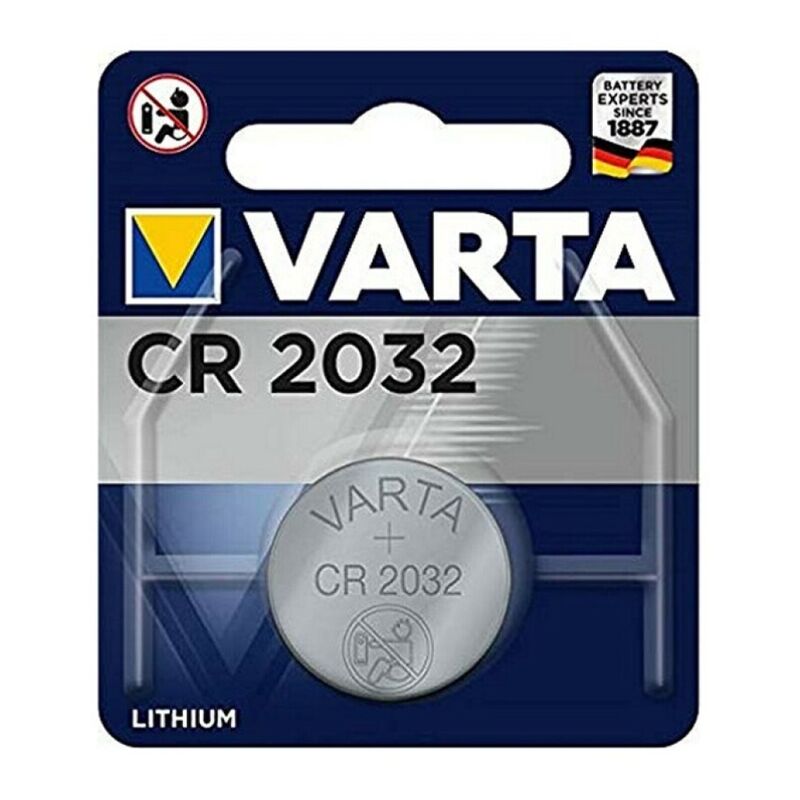 Pila de botón de litio CR2032 de 3 V de larga duración para relojes y dispositivos electrónicos VARTA