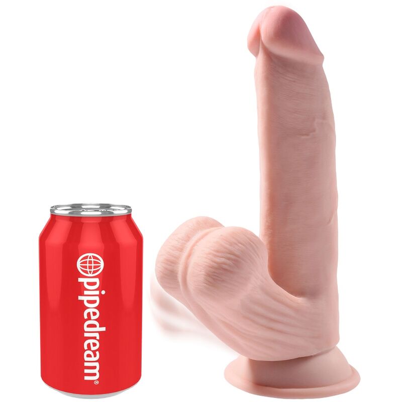 KING COCK PLUS dildo de triple densidad con ventosa, 24,5 cm