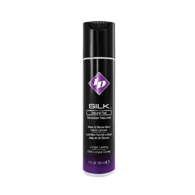 Lubricante híbrido ID SILK de agua y silicona, 30 ml