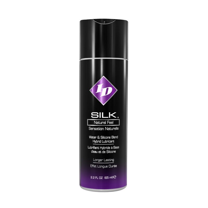 Lubricante híbrido ID SILK de agua y silicona, 65 ml
