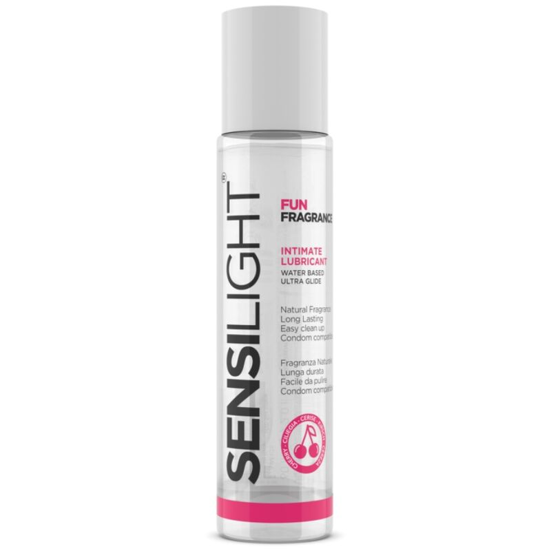 Lubricante Sensilight de Intimateline con sabor a cereza, 60 ml