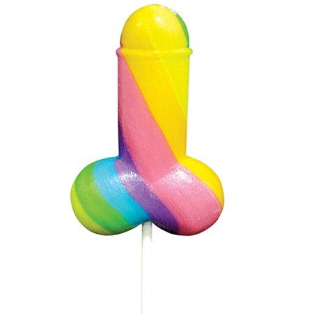 PRIDE Spencer & Fleetwood piruleta arcoíris con forma de pene