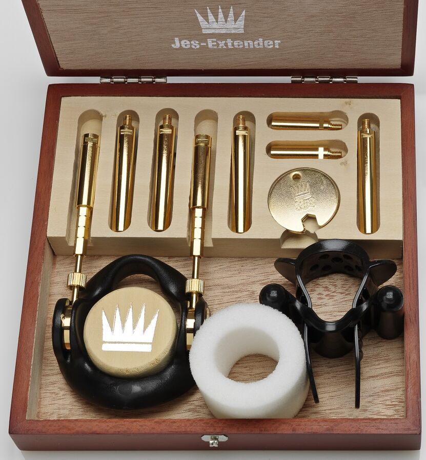 JES-EXTENDER Gold extensor de pene con detalles dorados