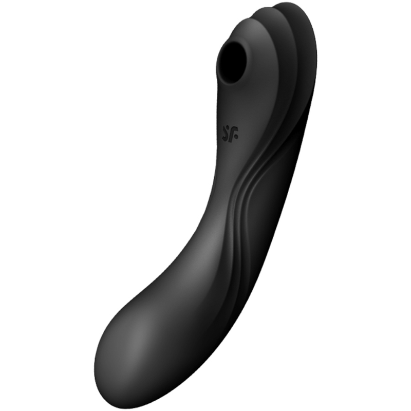 Vibrador de ondas de presión Satisfyer Curvy Trinity 4, negro