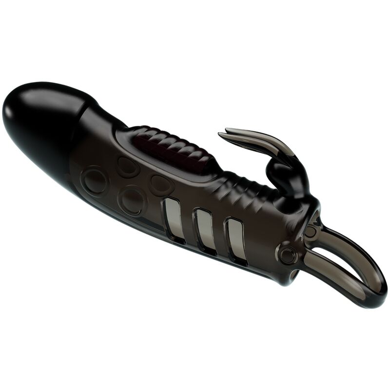 Funda para pene Pretty Love Sloane con vibración, negra