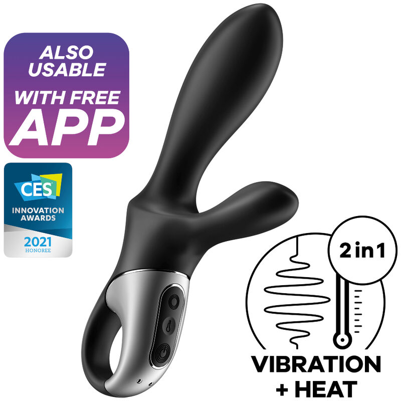 Vibrador Satisfyer Heat Climax+ con app para estimulación anal