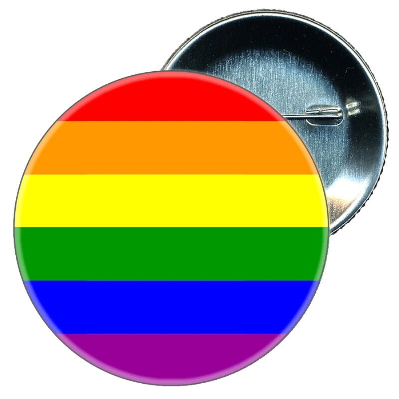 Chapa PRIDE con bandera arcoíris