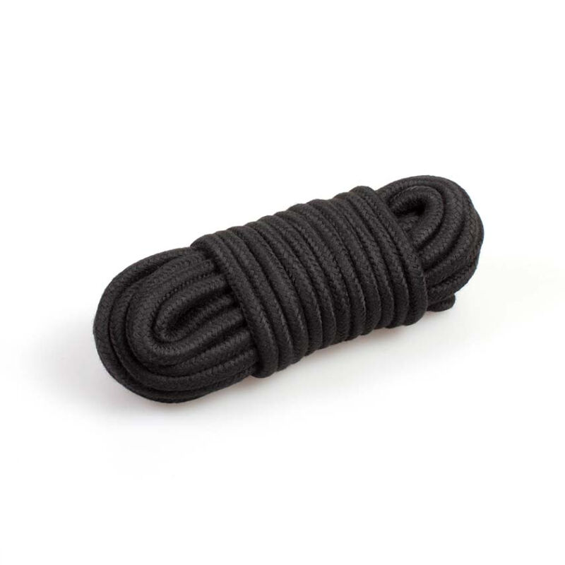 Cuerda de bondage SECRETPLAY para shibari, negra, 10 m
